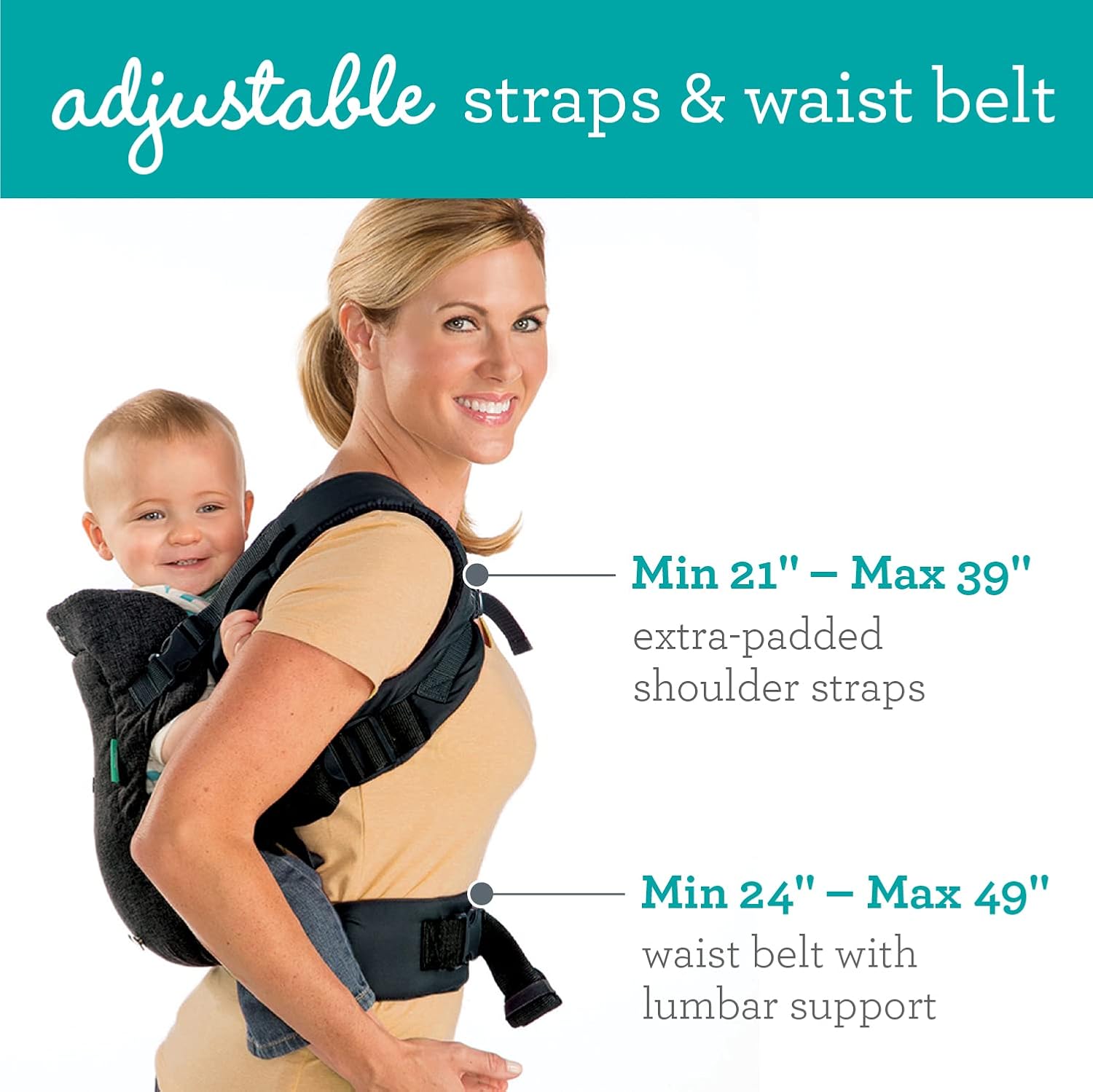4-in-1 Convertible Baby Carrier With Lumbar Support